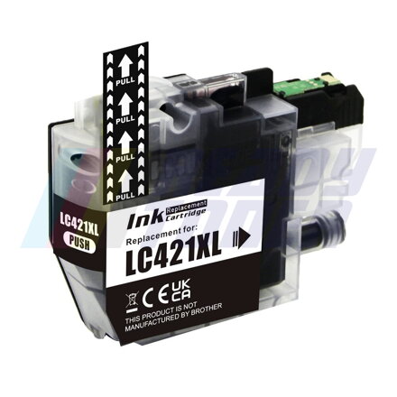 Atramentový cartridge Brother 421XB (LC421XLBK) black (čierny), kompatibilný