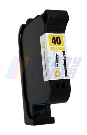Atramentový cartridge HP 40 (51640YE) yellow (žltý), kompatibilný