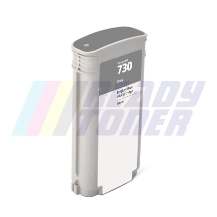 Atramentový cartridge HP 730 (P2V66A) grey (sivý), kompatibilný