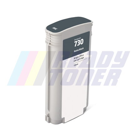 Atramentový cartridge HP 730 (P2V65A) matt black (matná čierna), kompatibilný