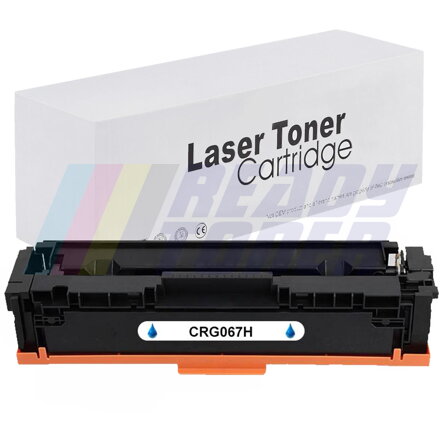 Laserový toner Canon CRG067H bez čipu, cyan (modrý), kompatibilný