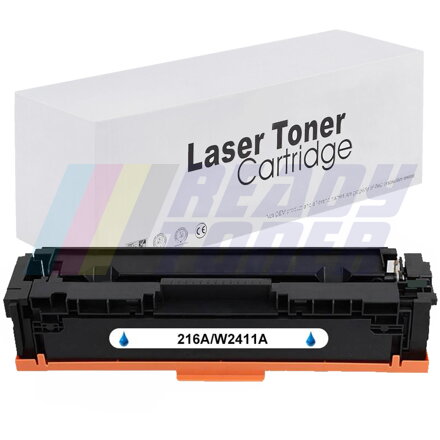 Laserový toner HP W2411A, 216A, bez čipu, cyan (modrý), kompatibilný