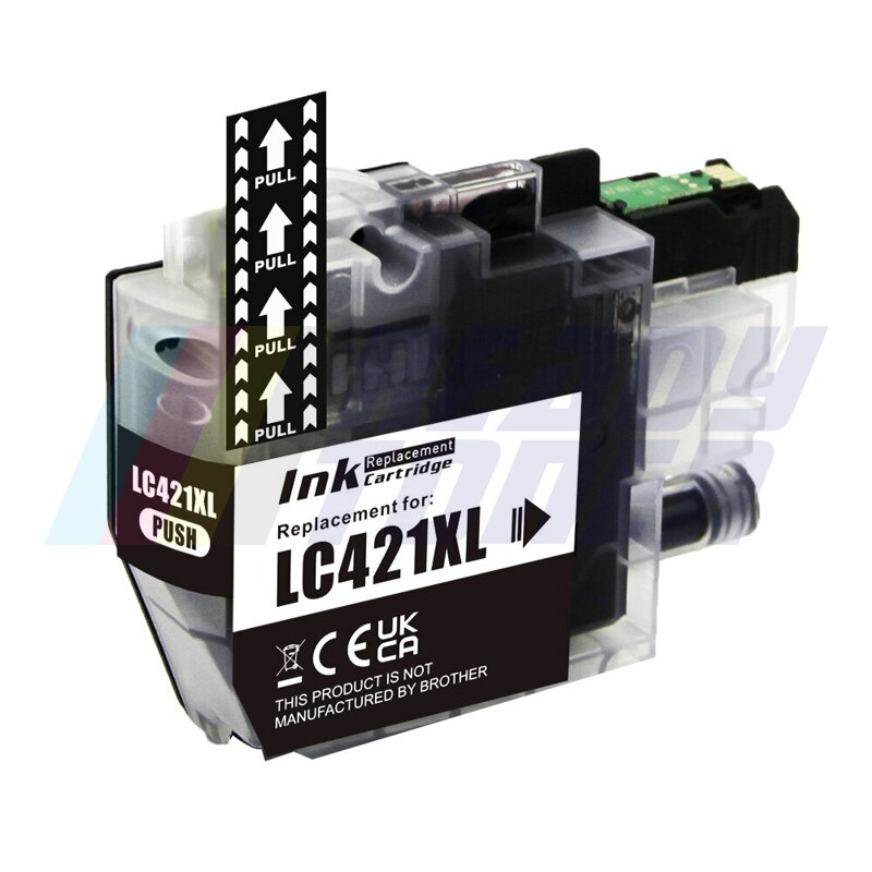 Atramentový cartridge Brother 421XB (LC421XLBK) black (čierny), kompatibilný