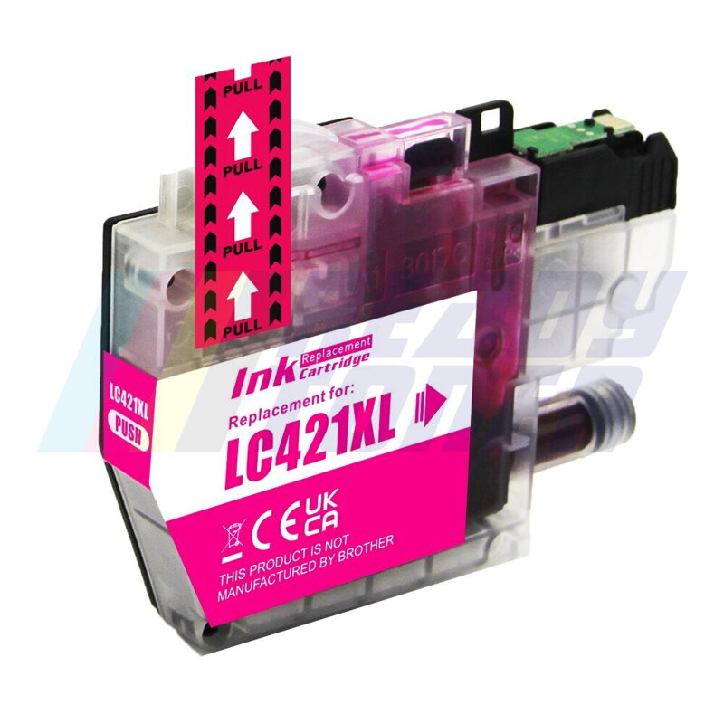 Atramentový cartridge Brother 421XM (LC421XLM) magenta (purpurový), kompatibilný