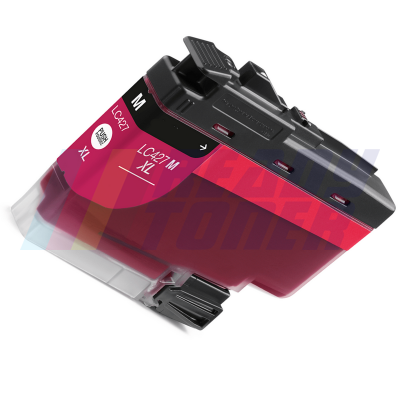 Atramentový cartridge Brother LC427XLM, magenta (purpurový), kompatibilný