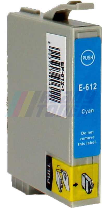 Atramentový cartridge Epson 612 (C13T06124010 / T0612) cyan (modrý), kompatibilný