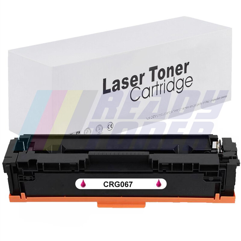 Laserový toner Canon CRG067 bez čipu, magenta (purpurový), kompatibilný
