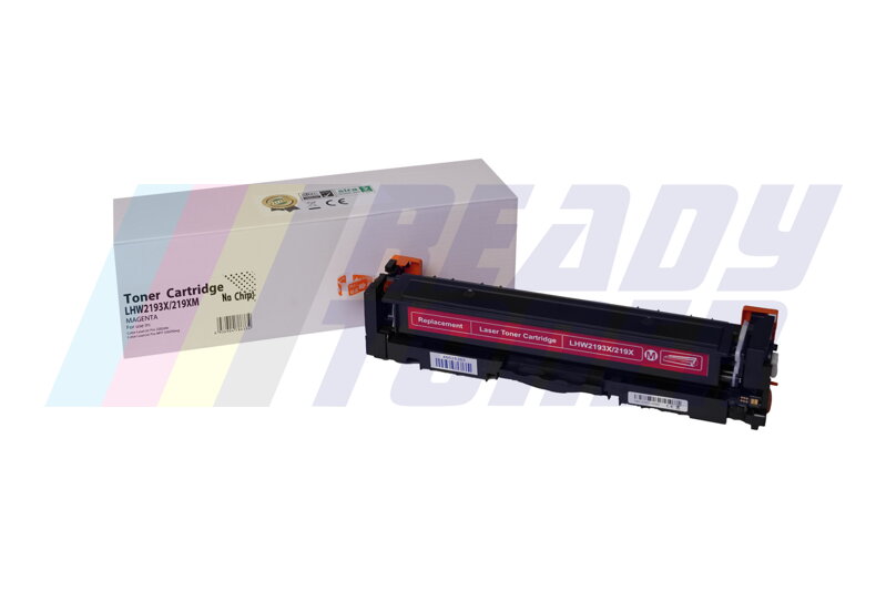 Laserový toner HP 219X (W2193X) bez čipu, magenta (purpurový), kompatibilný Laserový toner HP 219X (W2193X) bez čipu, magenta (purpurový), kompatibilný