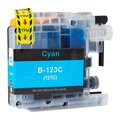 Atramentový cartridge Brother 123XC (LC123C) cyan (modrý), kompatibilný