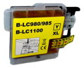 Atramentový cartridge Brother 980Y/985Y (LC980Y / LC985Y / LC1100Y) yellow (žltý), kompatibilný
