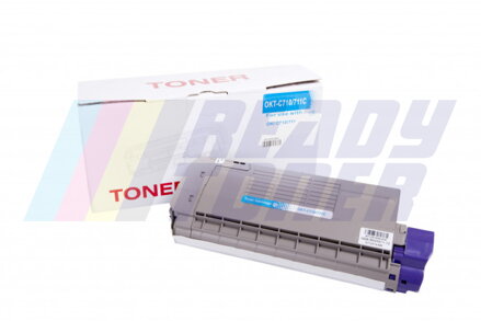 Laserový toner OKi 44318607,  cyan (modrý), kompatibilný