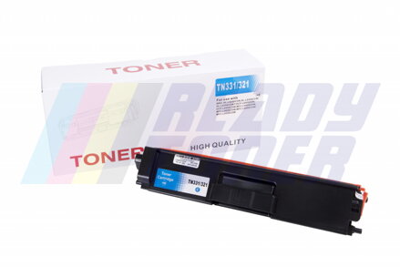 Laserový toner Brother TN331C, TN321C, cyan (modrý), kompatibilný
