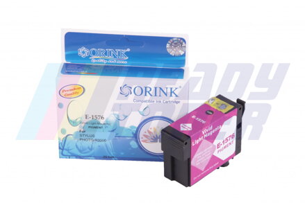 Atramentový cartridge Epson C13T15764010, light vivid magenta (purpurový), kompatibilný