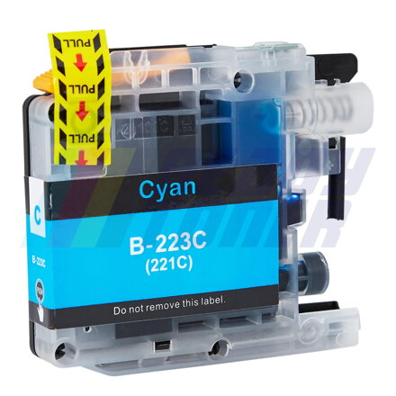 Atramentový cartridge Brother LC221C / LC223C, cyan (modrý), kompatibilný