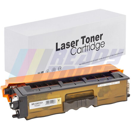 Laserový toner Brother TN326Y, TN329Y, TN336Y, TN346Y, TN376Y, yellow (žltý), kompatibilný