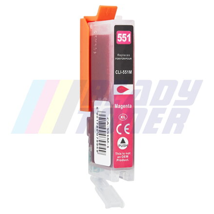 Atramentový cartridge Canon CLI551M (6510B001) magenta (purpurový), kompatibilný