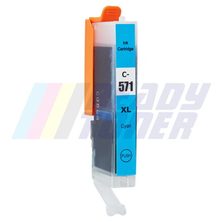 Atramentový cartridge Canon CLI571C / CLI571CXL (0332C001) cyan (modrý), kompatibilný