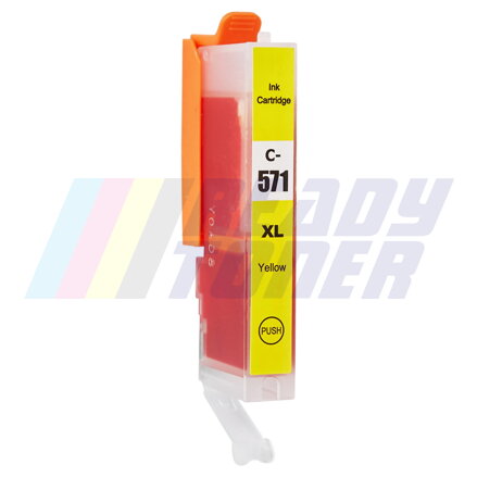 Atramentový cartridge Canon CLI571Y / CLI571YXL (0334C001) yellow (žltý), kompatibilný