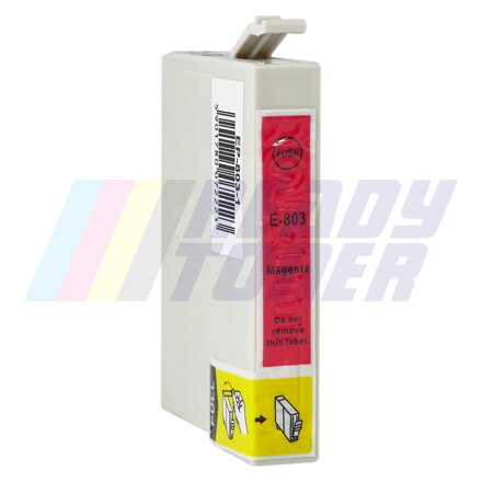 Atramentový cartridge Epson 803 (C13T08034010 / T0803) magenta (purpurový), kompatibilný