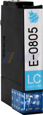 Atramentový cartridge Epson 805 (C13T08054010 / T0805) light cyan (svetlo modrý), kompatibilný