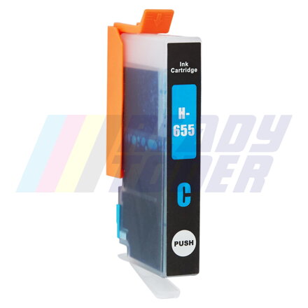 Atramentový cartridge HP 655 (CZ110AE) cyan (modrý), kompatibilný