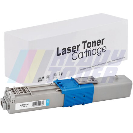 Laserový toner OKi 310C (44469706) cyan (modrý), kompatibilný