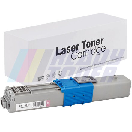 Laserový toner OKi 310M (44469705) magenta (purpurový), kompatibilný