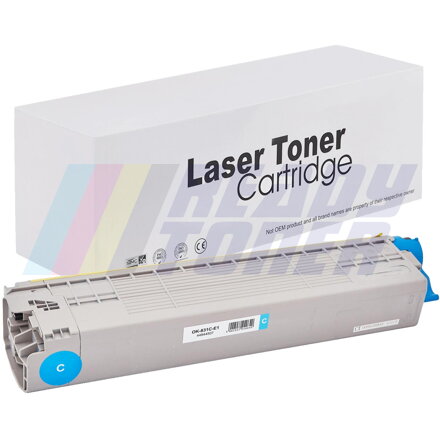 Laserový toner OKi 831C (44844507) cyan (modrý), kompatibilný