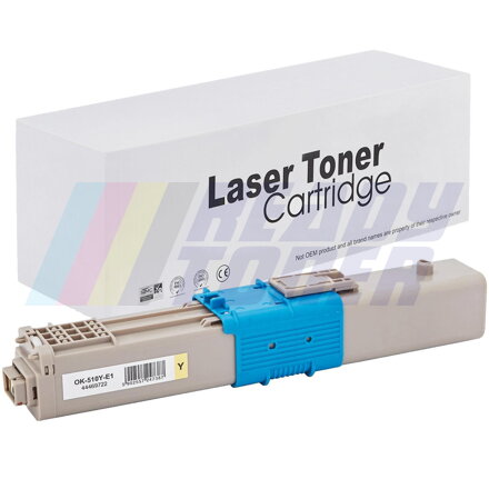 Laserový toner OKi 510Y (44469722) yellow (žltý), kompatibilný
