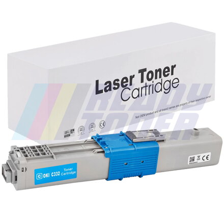Laserový toner OKi C332XC (46508711) cyan (modrý), kompatibilný