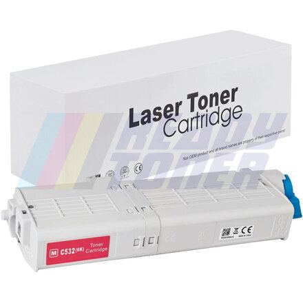 Laserový toner OKi C532M (46490606) magenta (purpurový), kompatibilný
