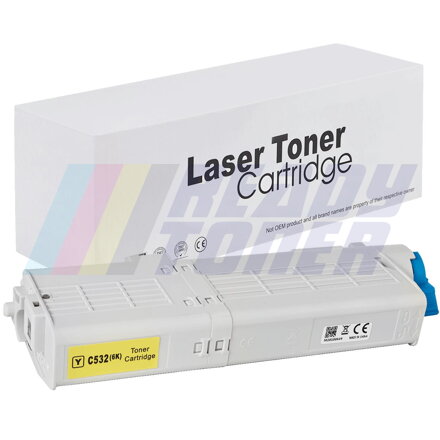 Laserový toner OKi C532Y (46490605) yellow (žltý), kompatibilný