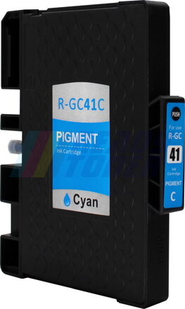 Atramentový cartridge Ricoh GC41XC (405762) cyan (modrý), kompatibilný