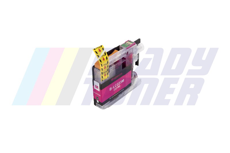 Atramentový cartridge Brother LC221M / LC223M, magenta (purpurový), kompatibilný