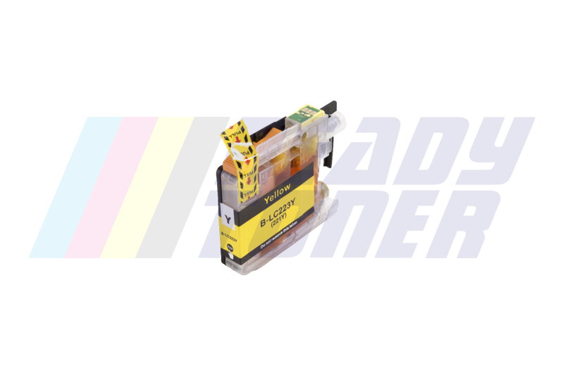 Atramentový cartridge Brother LC221Y / LC223Y, yellow (žltý), kompatibilný