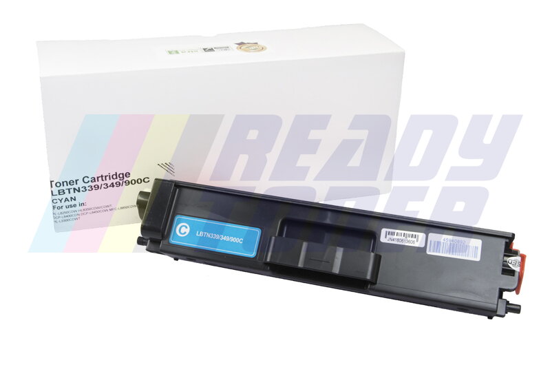 Laserový toner Brother TN900C, TN329C, TN349C, cyan (modrý), kompatibilný