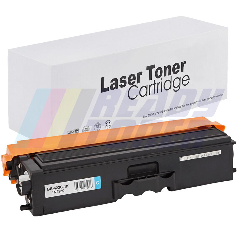 Laserový toner Brother TN423C, TN413C, TN433C, TN443C, TN493C, cyan (modrý), kompatibilný