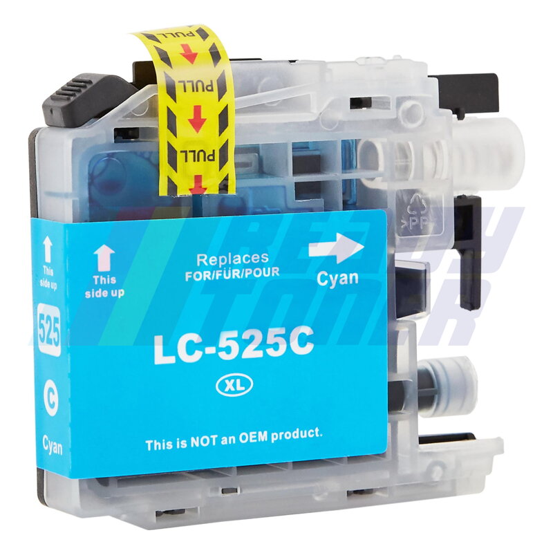 Atramentový cartridge Brother 525XC (LC525XLC) cyan (modrý), kompatibilný