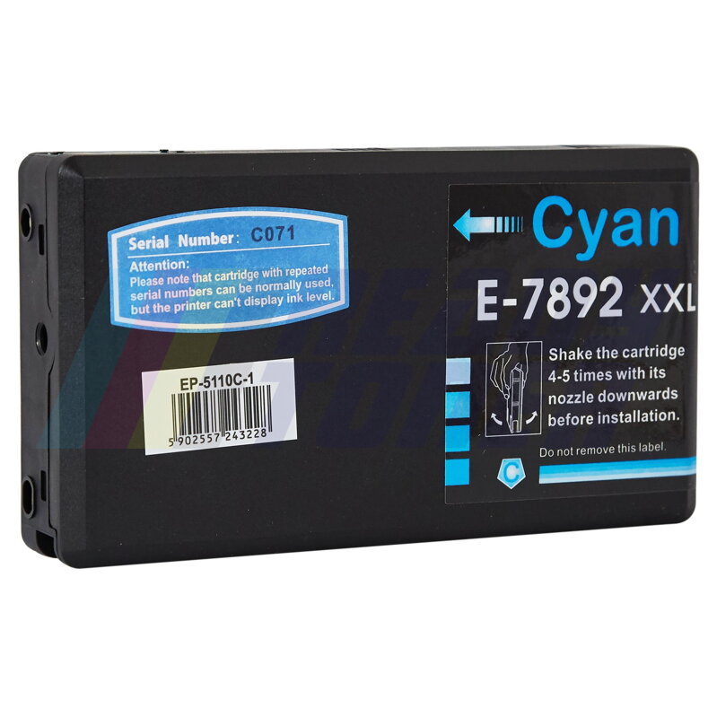 Atramentový cartridge Epson 5110C (C13T789240 / T7892) cyan (modrý), kompatibilný